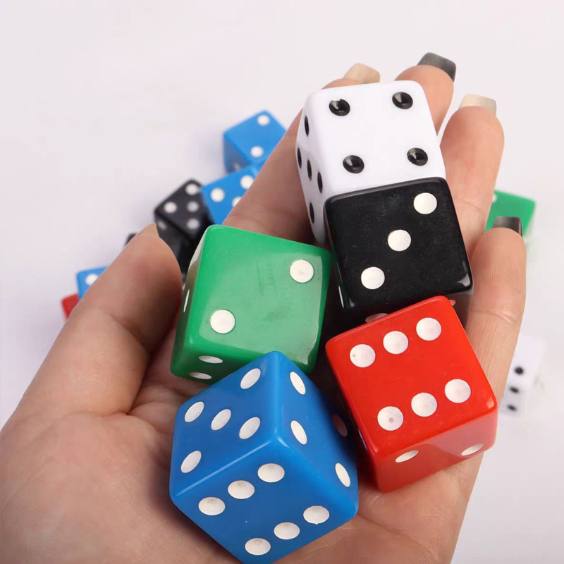 Party Games No Supplies - D6 ลูกเต๋าก้อน 25 มม.จํานวนจุดเหมาะสําหรับงานปาร์ตี้คณิตศาสตร์การเรียนรู้โรงเรียนคลับดื่มเกมผู้ใหญ่วัยรุ่น