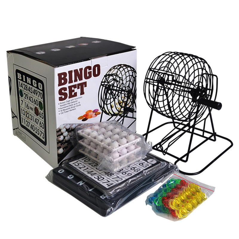 Party Games For Adults Large Group - บิงโกเครื่องจับสลากเหล็กเกมบิงโกชุดกรงผู้ใหญ่ครอบครัวขนาดใหญ่กลุ่มความบันเทิงโต๊ะเกมกระดานกวาด