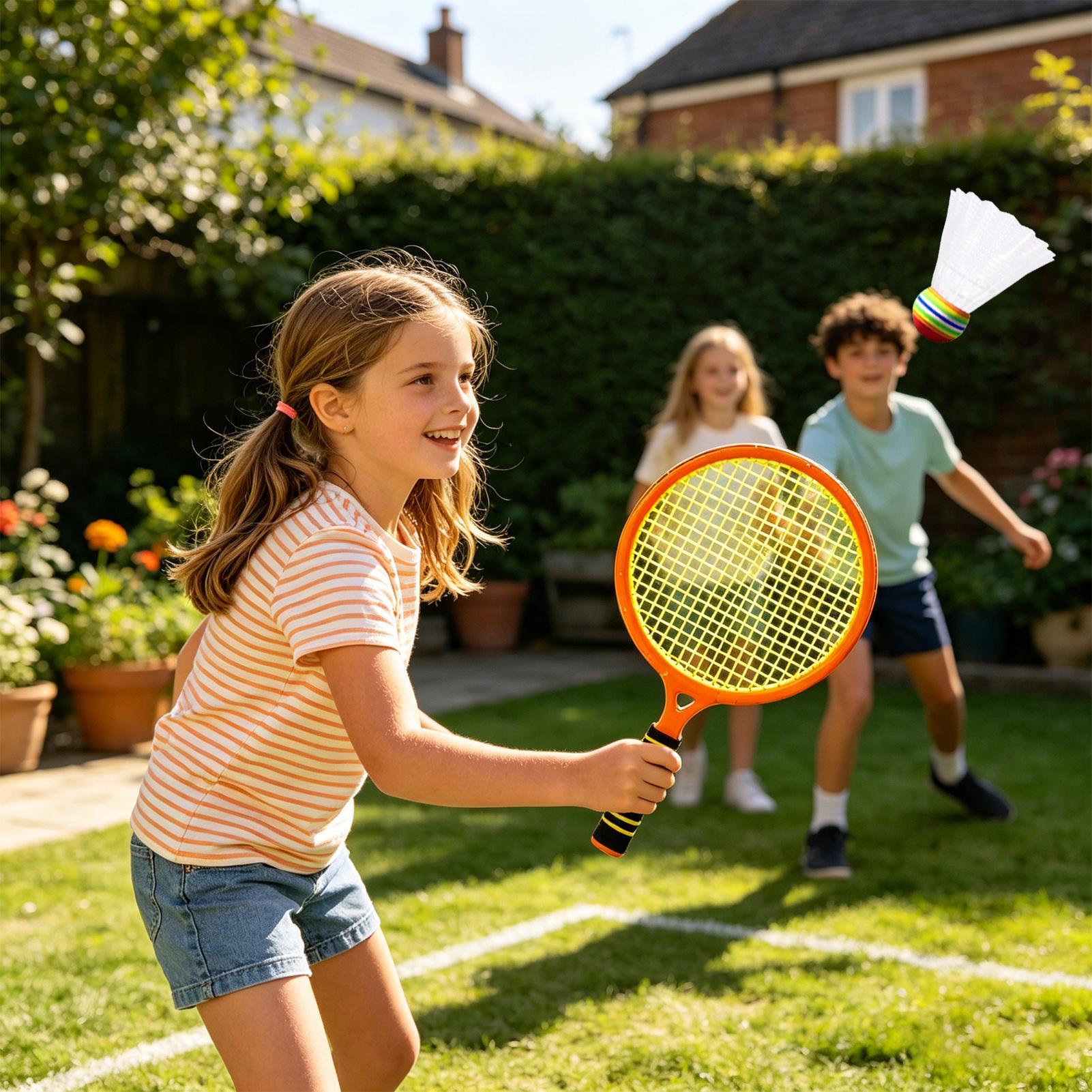 Badminton Set Garden - ชุดแบดมินตันสำหรับเด็ก กีฬากลางแจ้ง ชุดแบดมินตันในร่ม สำหรับสนามหลังบ้าน ชายหาด สวน