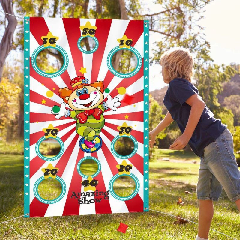 Party Games Physical - สนุก Bean Bag ของเล่นเกมแบนเนอร์ในร่มกลางแจ้งปลอดภัยโยน Christmas Party