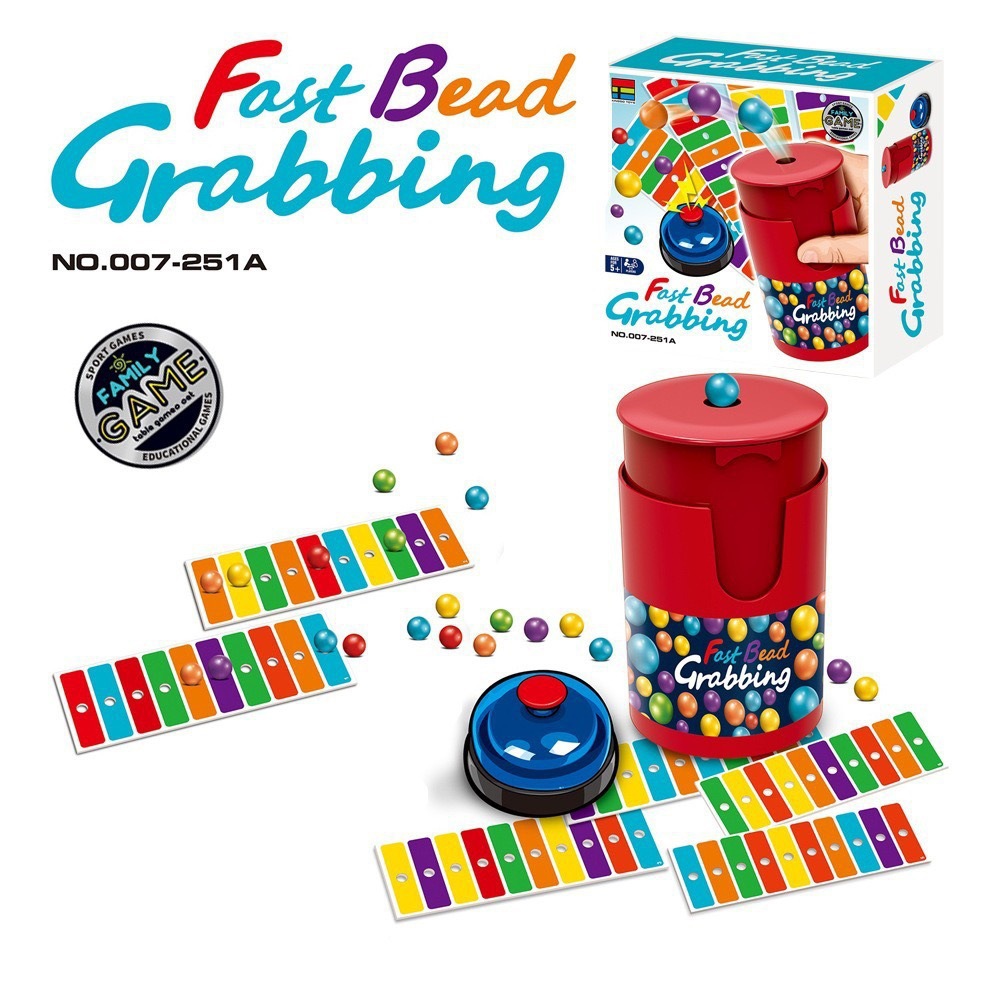 Party Games Adults Funny - เกมกระดานจับลูกปัดเร็วสำหรับผู้เล่นสองคน พร้อมกระดิ่งสุดตื่นเต้น เกมวางแผนการจับคู่ที่สนุกสนาน เหมาะสำหรับการเล่นแบบโต้ตอบระหว่างเด็กและผู้ใหญ่