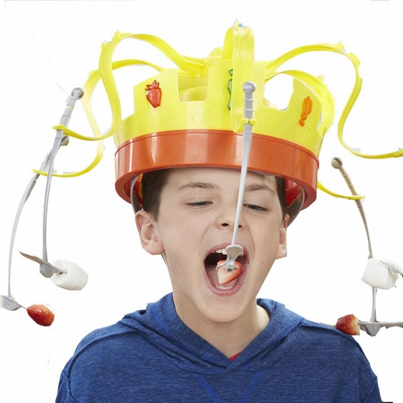 Play Friends Party Games - ของเล่นแปลกใหม่ 1 ชิ้นสำหรับเด็ก หมวกมงกุฎหมุนได้ เกมหมุนมงกุฎ ขนม
