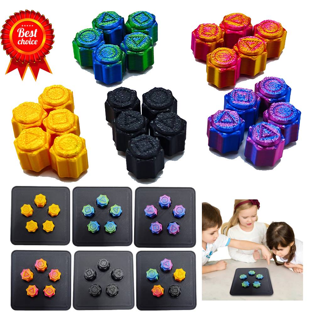 Party Games Jack - 5pcs ลูกเต๋า Gonggi แจ็คหิน Pebbles ชุดจับหินเกมปาร์ตี้ตลก
