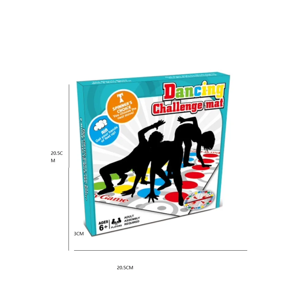 Party Games Physical - เกมทวิสเตอร์ขายดี, แผ่นรองฝึกสมดุลแบบคลาสสิกสำหรับออกกำลังกาย, เกมแบบอินเทอร์แอคทีฟสำหรับงานปาร์ตี้ครอบครัว, ของเล่นกิจกรรมสนุกๆ ทั้งในร่มและกลางแจ้งสำหรับเด็กอายุ 6