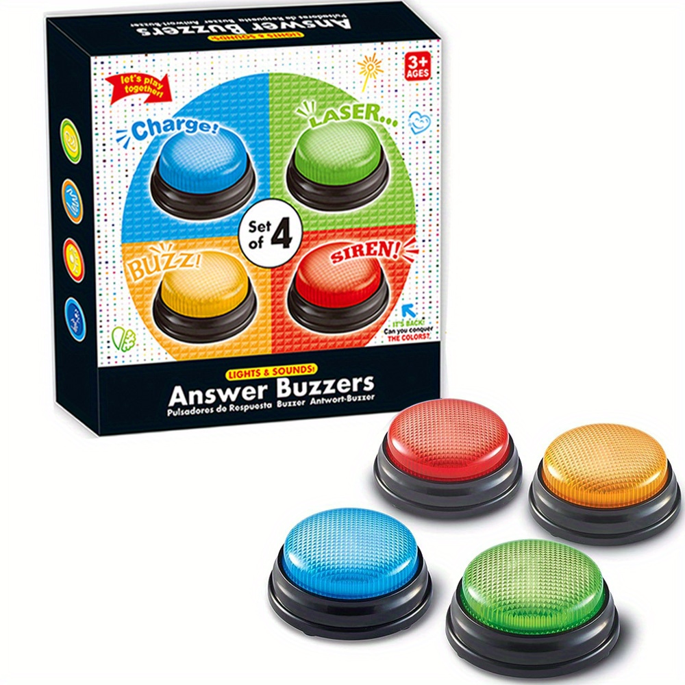 4 ชิ้นไฟและเสียง Buzzers ของเล - Party Family Games บทวิจารณ์และราคา