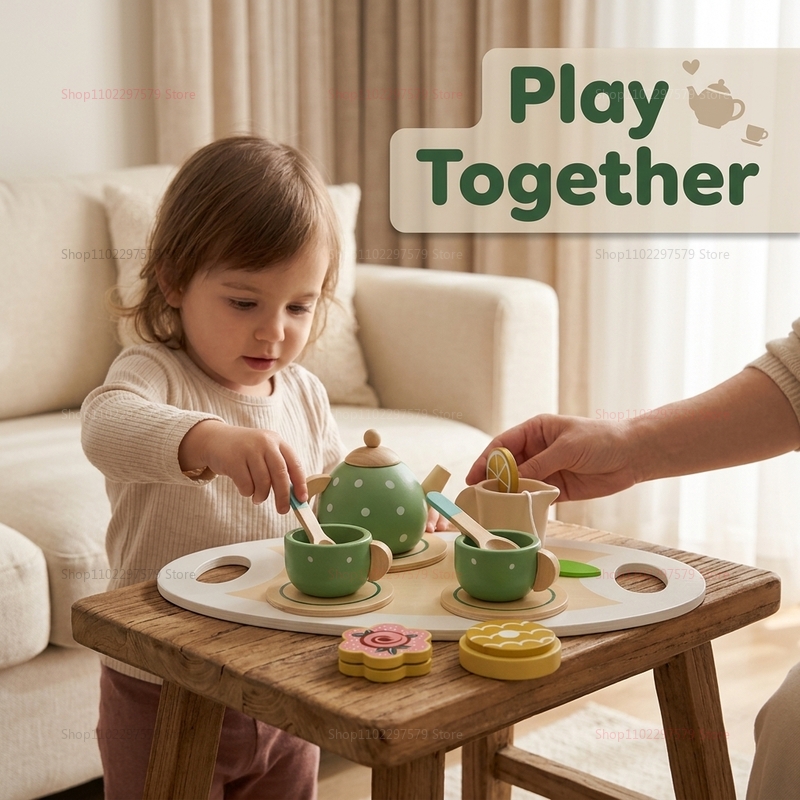 ชุดของเล่นน้ำชาไม้สำหรับเด็ก ข - Play Friends Party Games บทวิจารณ์และราคา
