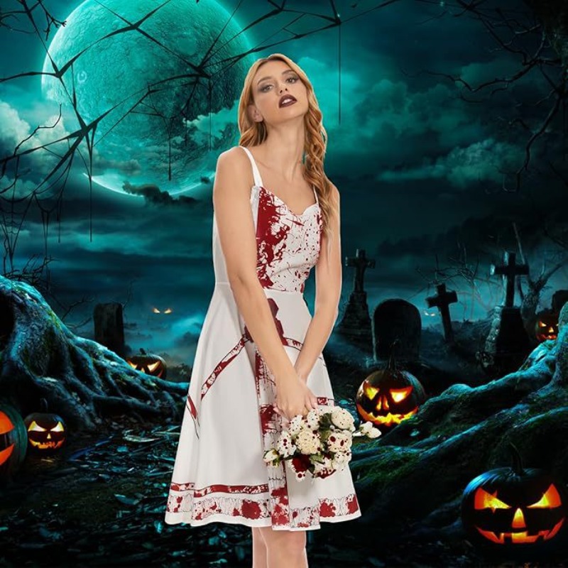 ชุดแฟนซีฮาโลวีนลายผีสิง ชุดเดร - Zombie Party Games บทวิจารณ์และราคา