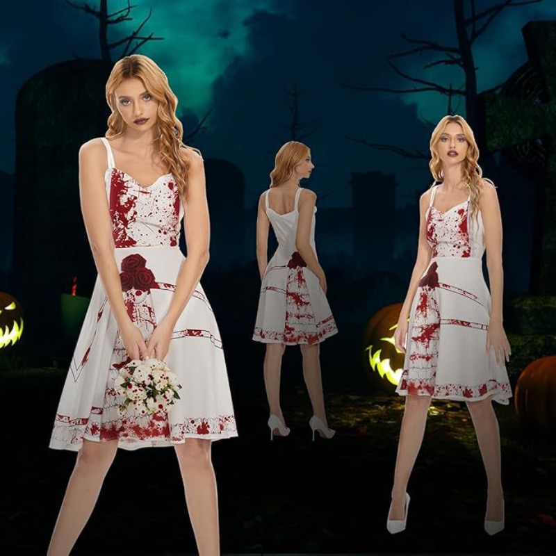 ชุดแฟนซีฮาโลวีนลายผีสิง ชุดเดร - Zombie Party Games บทวิจารณ์และราคา