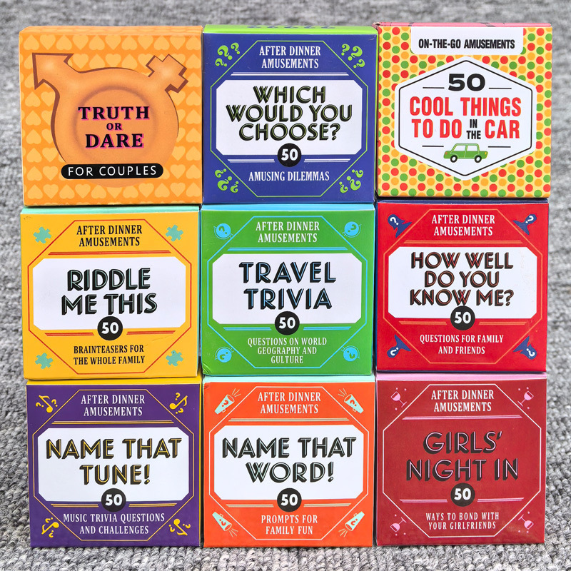 การ์ดความบันเทิงหลังอาหาร 50 ช - Party Family Games บทวิจารณ์และราคา