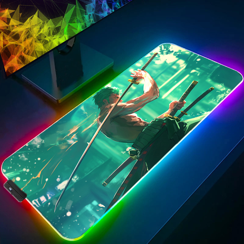 ONE PIECE Zoro Mouse Pad RGB อ - Party Games Pc บทวิจารณ์และราคา