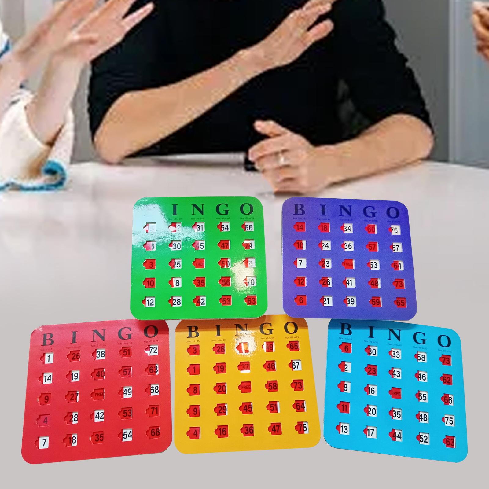 บัตรบิงโกแบบสไลด์ 5 ชิ้น พิมพ์ - Party Games For Adults Large Group บทวิจารณ์และราคา