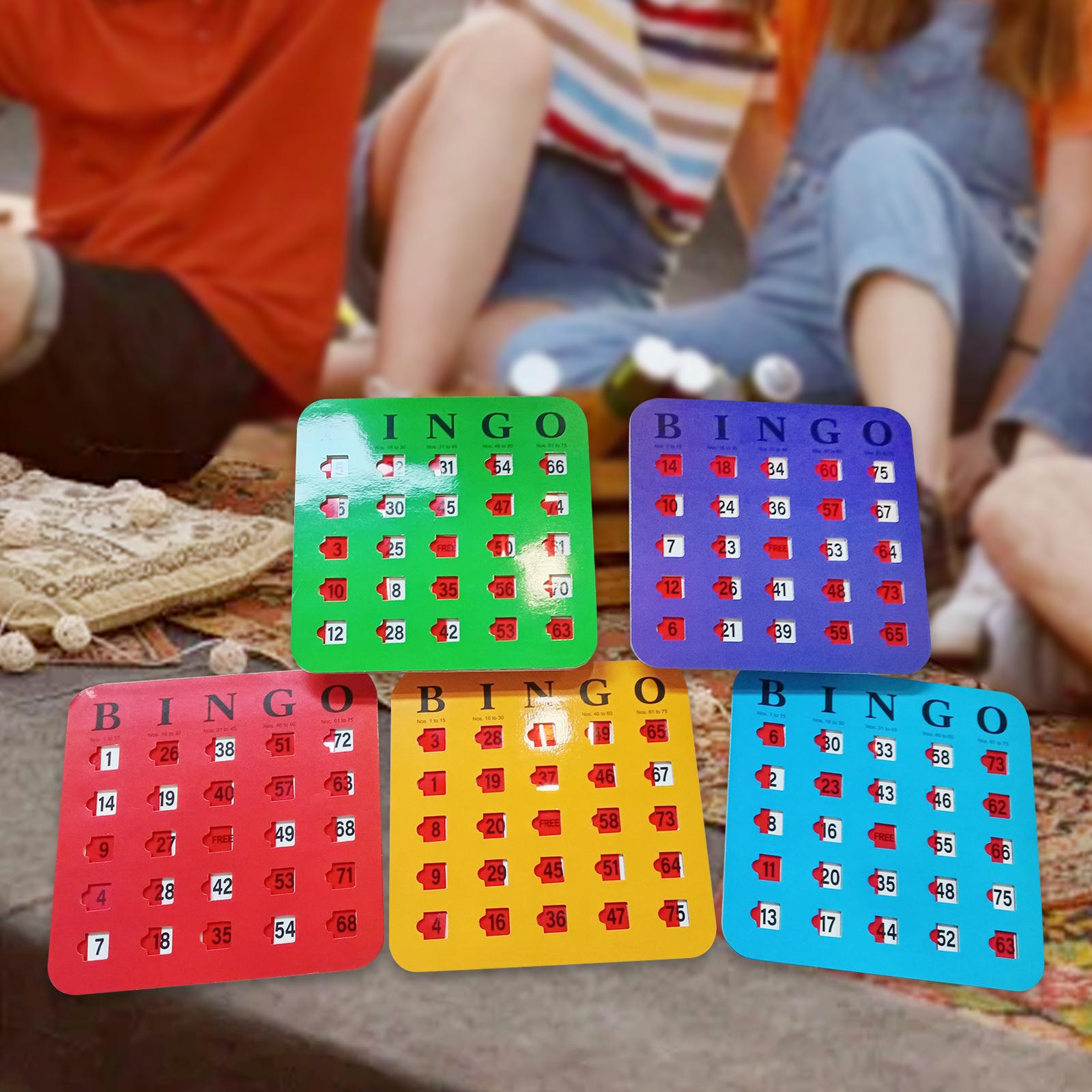บัตรบิงโกแบบสไลด์ 5 ชิ้น พิมพ์ - Party Games For Adults Large Group บทวิจารณ์และราคา