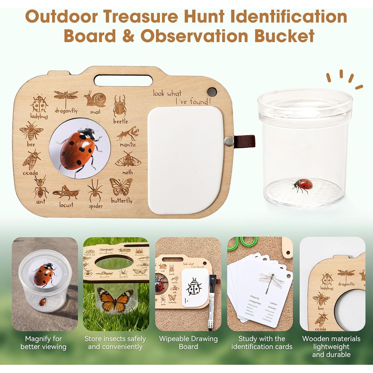 ชุดจับแมลงสำหรับเด็ก พร้อมกล่อ - Scavenger Hunt Card บทวิจารณ์และราคา