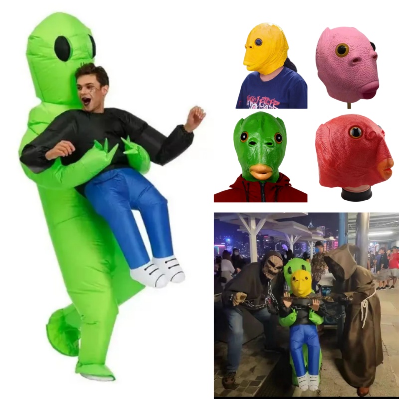 ชุดเอเลี่ยนเป่าลมพร้อมหน้ากากห - Party Games Adults Funny บทวิจารณ์และราคา