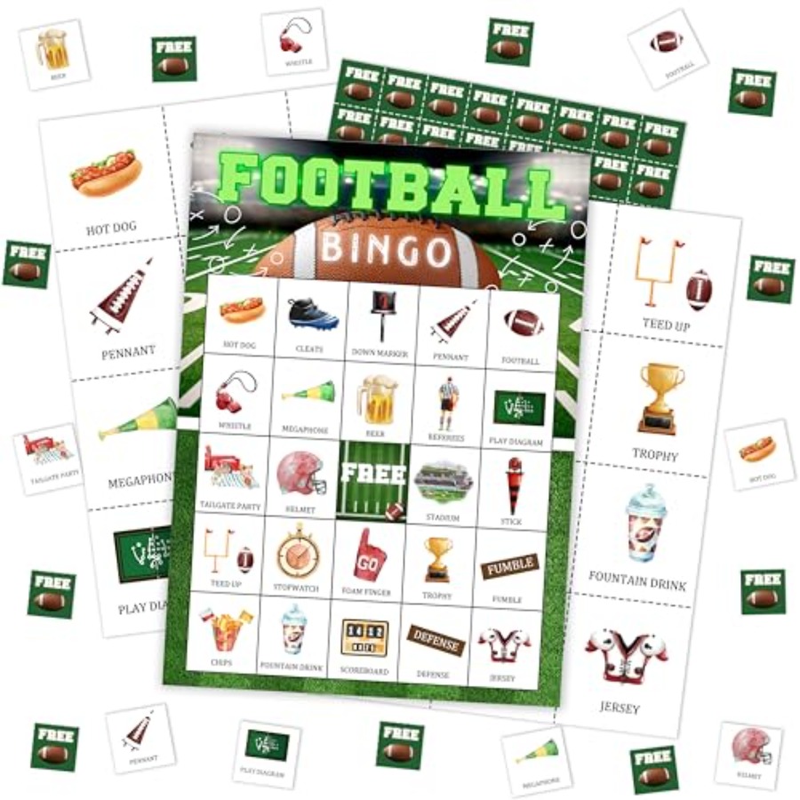 การ์ดเกมบิงโกปาร์ตี้ฟุตบอล, ชุ - Party Games For Adults Large Group บทวิจารณ์และราคา