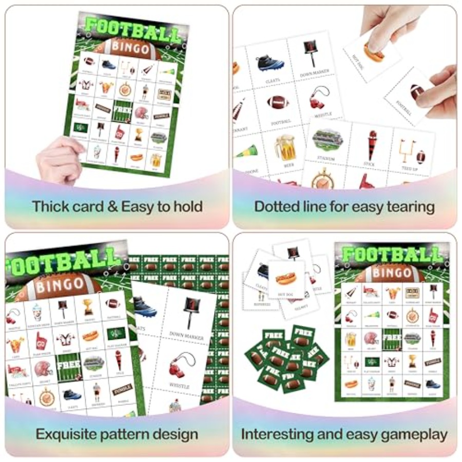การ์ดเกมบิงโกปาร์ตี้ฟุตบอล, ชุ - Party Games For Adults Large Group บทวิจารณ์และราคา