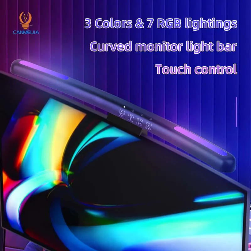 โคมไฟหน้าจอแอลอีดีโค้ง USB RGB - Party Games Pc บทวิจารณ์และราคา